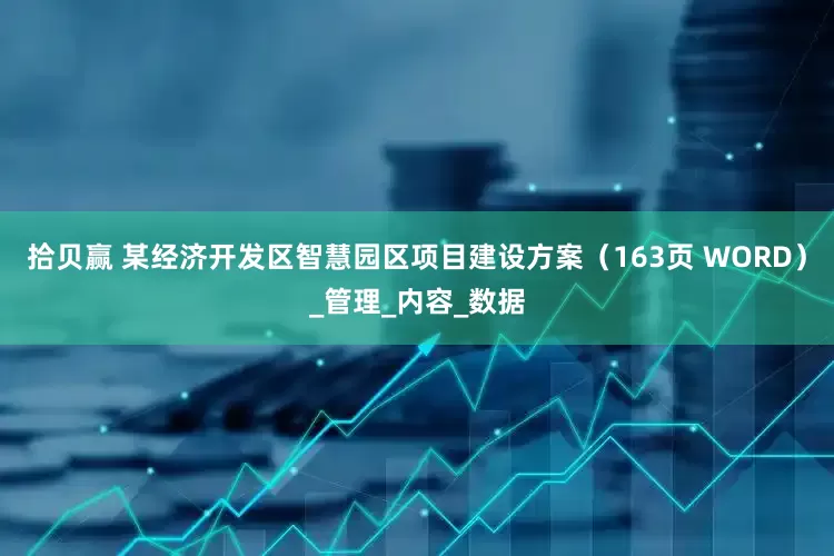 拾贝赢 某经济开发区智慧园区项目建设方案（163页 WORD）_管理_内容_数据